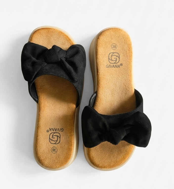 LaVéra - Damen Sandalen mit Schleife