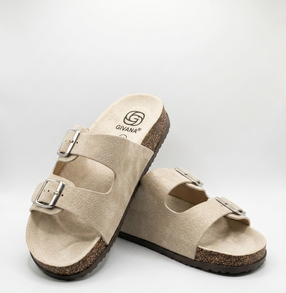 LaVéra - Pantoletten in Beige