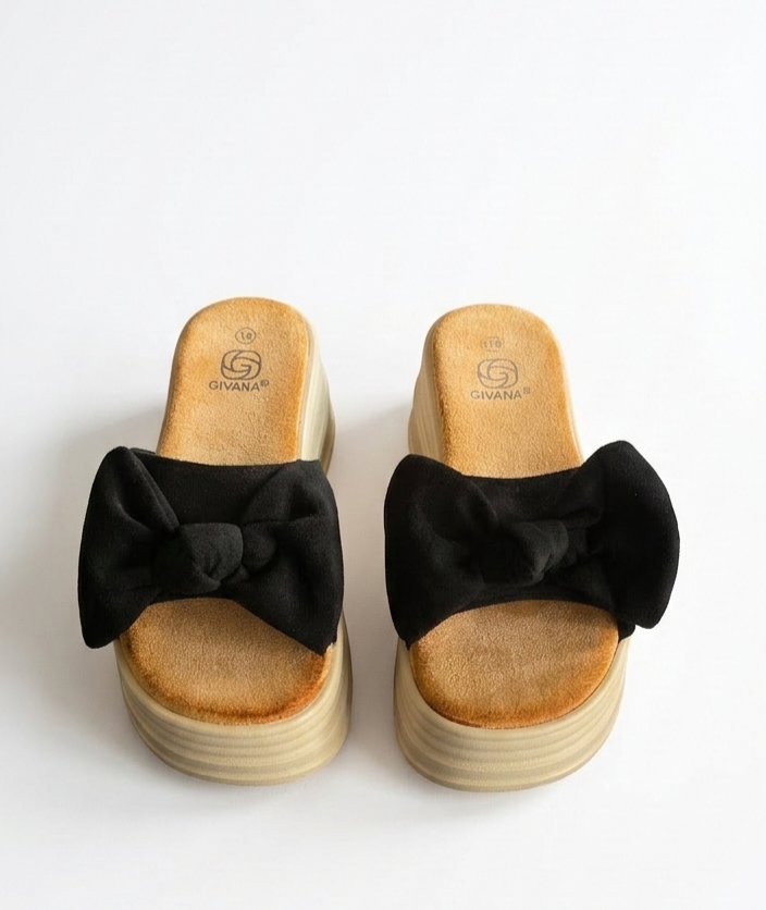 LaVéra - Damen Sandalen mit Schleife